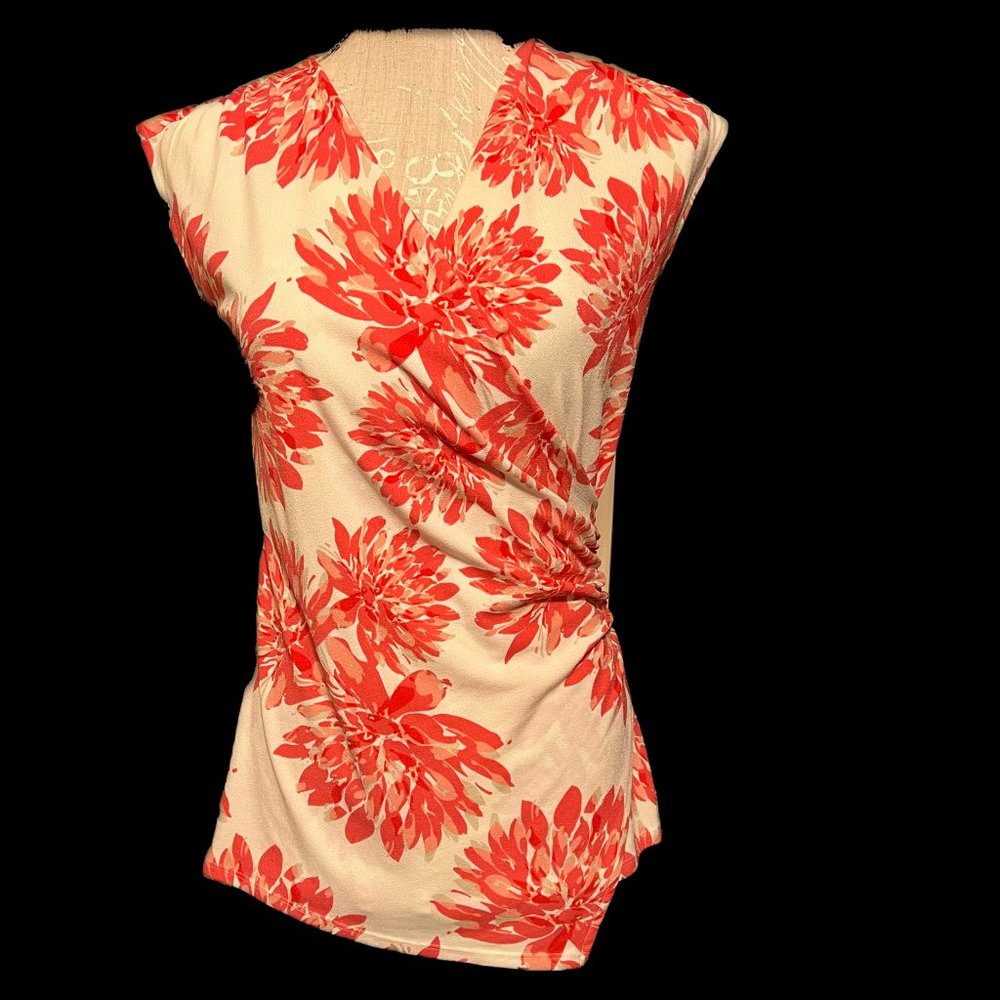 Ann Taylor Floral Tank-S